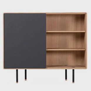 Gazzda Fina dressoir 118 met deur Nero 4023 naturel