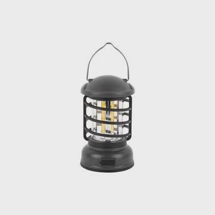 Leitmotiv Tafellamp Camping Lantern Led - Zwart - 8.5x8.5x15cm