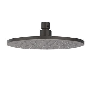 Hoofddouche IVY Medium 25 cm Anti-Kalk Nozzels RVS316 Geborsteld Carbon Black PVD