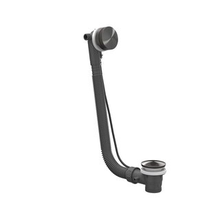 Badoverloopset IVY RVS316 Geborsteld Carbon Black PVD