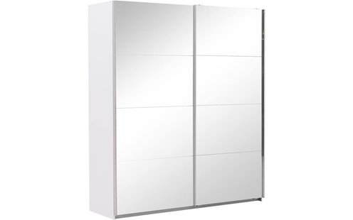 Goossens Basic Kledingkast Miami, 271 cm breed, 229 cm hoog, 2x spiegel schuifdeuren
