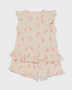 HEMA Newborn kledingset badstof eenden ecru (ecru)