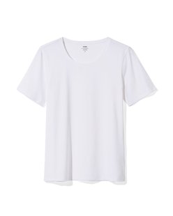 HEMA Dames T-shirt basic o-hals wit (wit)