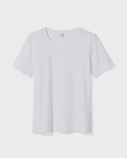 HEMA Dames T-shirt basic o-hals wit (wit)