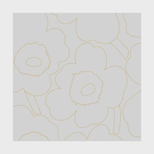 Marimekko Piirto Unikko servet 33x33 cm 20-pack Cream Gold
