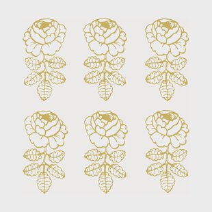 Marimekko Vihkiruusu servet 33x33 cm 20-pack Gold-white