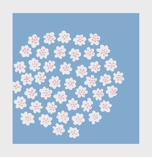 Marimekko Puketti servet 33x33 cm 20-pack Light Blue