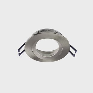 Deko-Light Samsola plafond inbouwlamp, geborsteld zilver, Ø 8 cm metaal