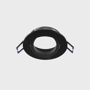 Deko-Light Samsola plafond inbouwlamp, zwart, Ø 8 cm, metaal