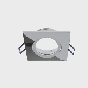 Deko-Light Samsola inbouw plafondlamp, glanzend zilver, 9 x 9 cm, metaal