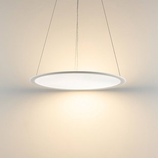 Deko-Light LED hanglamp PANEL, wit, Ø 63 cm, metaal, CCT, dimbaar, 50 W