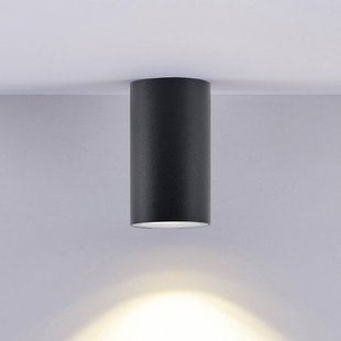 Deko-Light Downlight CAN, zwart, IP44, Ø 6 cm, metaal, GU10