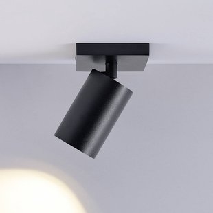 Deko-Light CAN TILT plafondspot, zwart, 11 x 9 cm, 1-lamp, metaal GU10