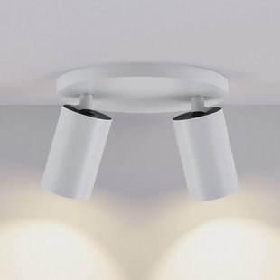 Deko-Light CAN TILT plafondspot, wit, Ø 20 cm, 2-lamps, metaal, GU10