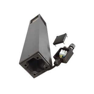 Deko-Light Facado II tuinpadverlichting, hoogte 65 cm, grijs/rook, 11 x 11 cm IP65