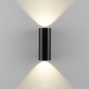 Deko-Light Buitenwandlamp CAN, zwart, 2-lamps, Ø 8 cm IP65 metaal GU10