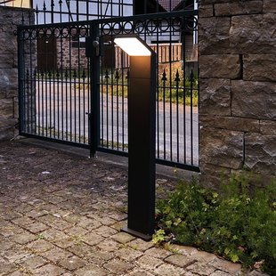 Deko-Light LED tuinpadverlichting Tucanae, grijs, hoogte 100 cm, IP65, metaal