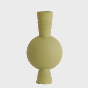 Light & Living Vaas Kavansi - Olijfgroen - 21x21x60cm