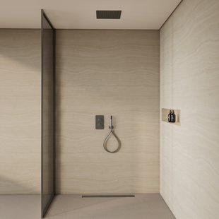 BWS Inbouw Plafondregendouche | Colorato | 30CM | met Handdouche | Gunmetal | SET