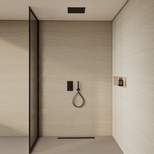 BWS Inbouw Plafondregendouche | Colorato | 30CM | met Handdouche | Mat Zwart | SET