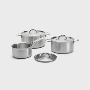 De Buyer de Buyer Alchimy pannenset met deksel 6-delig Roestvrij staal