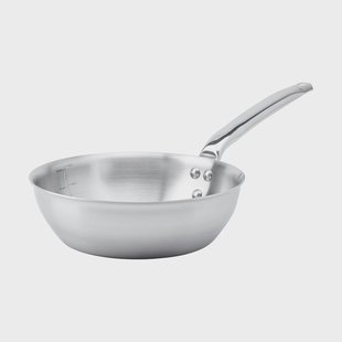 De Buyer Alchimy afgeronde sauteerpan roestvrij staal Ø24 cm