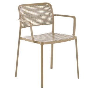 Kartell Audrey Tuinstoel Met Armleuning Beige Met Beige Frame