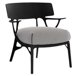 Kartell A.I. Fauteuil Zwart/wit-zwart