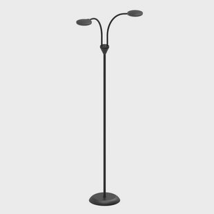 Fix LED Vloerlamp 2L Black Halo Design - Woonkamer - Kunststof