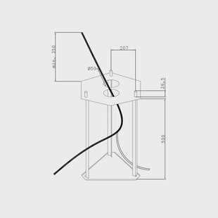 Como 3 Buiten Park Lamp met Grondpin Zwart Norlys - Terras - Aluminium