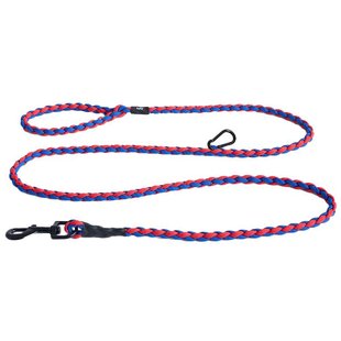 Hay Dogs Hondenriem Braided Verstelbaar M/L Blue/Red