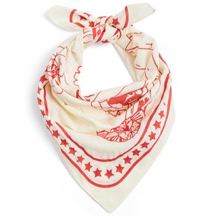 Hay Dogs Hondensjaal Gerecycled 55x55 Off-white/Red