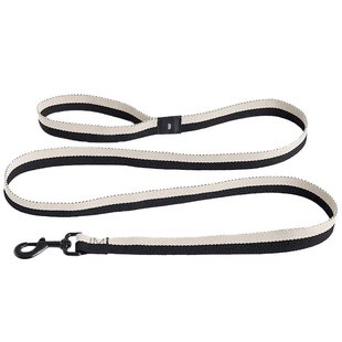 Hay Dogs Hondenriem Flat M/L Black/White