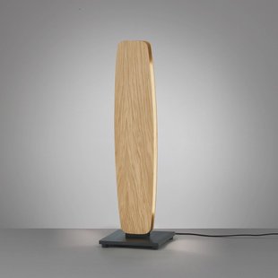 Quitani Persida LED tafellamp, hoogte 50 cm, eiken, 2.700 K