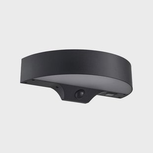 Nordlux - Monay Round Solar buitenwandlamp IP44 zwart