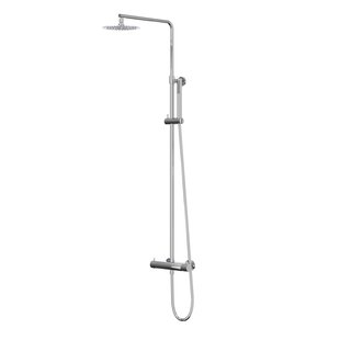 Regendoucheset IVY Bond Opbouw Thermostatisch 25 cm Medium Staaf Handdouche Chroom