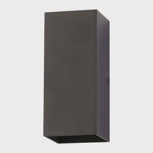 Searchlight Wall Wandlamp Vierkant - H 15,4 cm - Zwart