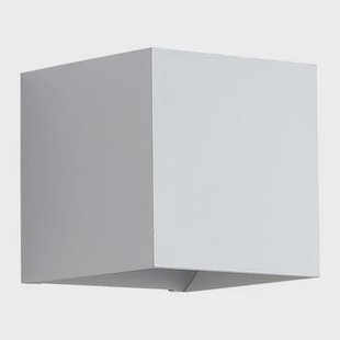 Searchlight Wall Wandlamp Vierkant - H 9,7 cm - Wit