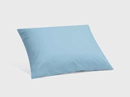 Yumeko Kussensloop percal katoen blue lagoon 60x70 100% biologisch en fairtrade katoen, percal geweven