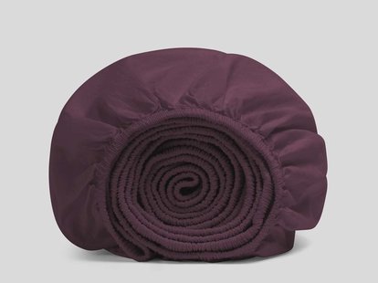 Yumeko Kinderhoeslaken percal katoen plum paradise 70x150x15 100% biologisch en fairtrade katoen, percal geweven