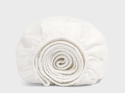 Yumeko Hoeslaken percal katoen blissful white 160x200x30 100% biologisch en fairtrade katoen, percal geweven Yumeko Hoeslaken percal katoen blissful white 160x200x30 100% biologisch en fairtrade katoen, percal geweven