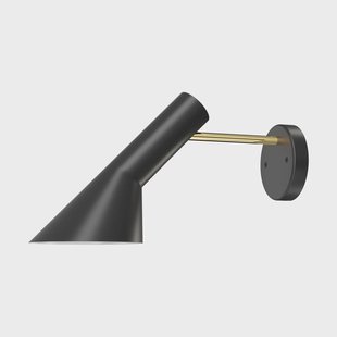 Louis Poulsen AJ wandlamp vaste installatie zonder schakelaar Brass-black