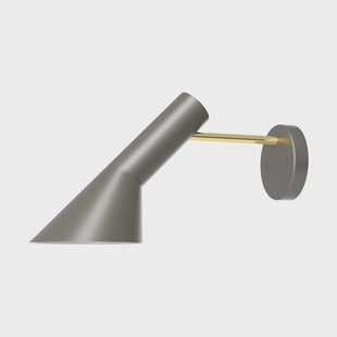 Louis Poulsen AJ wandlamp vaste installatie zonder schakelaar Brass-warm grey