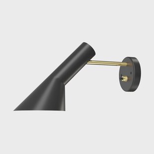 Louis Poulsen AJ wandlamp vaste installatie Brass-black