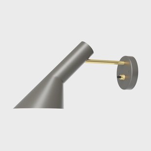 Louis Poulsen AJ wandlamp vaste installatie Brass-warm grey