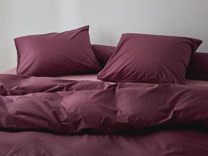 Yumeko Dekbedovertrek percal katoen plum paradise 240x220+2/60x70 100% biologisch en fairtrade katoen, percal geweven