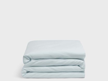 Yumeko Kinderdekbedovertrek percal katoen playful aqua 120x150 100% biologisch en fairtrade katoen, percal geweven