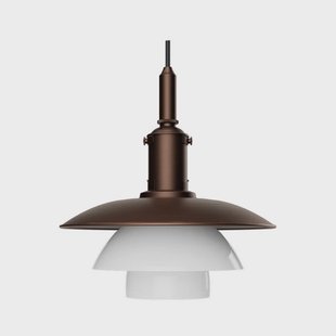 Louis Poulsen - PH 3/3 Hanglamp Aged Brass/Opaal Glass