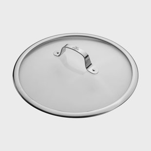 Ballarini Ballarini glazen deksel roestvrij handvat 32 cm
