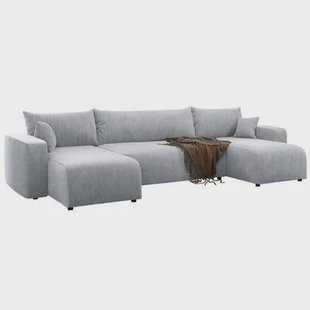 NADUVI Collection U-slaapbank Rosco ribstof